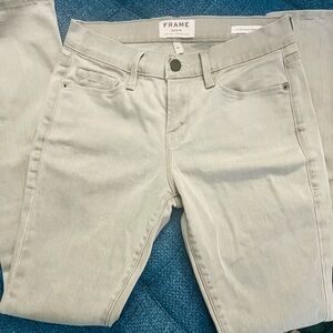 Frame Light Grey Jeans - Size 26